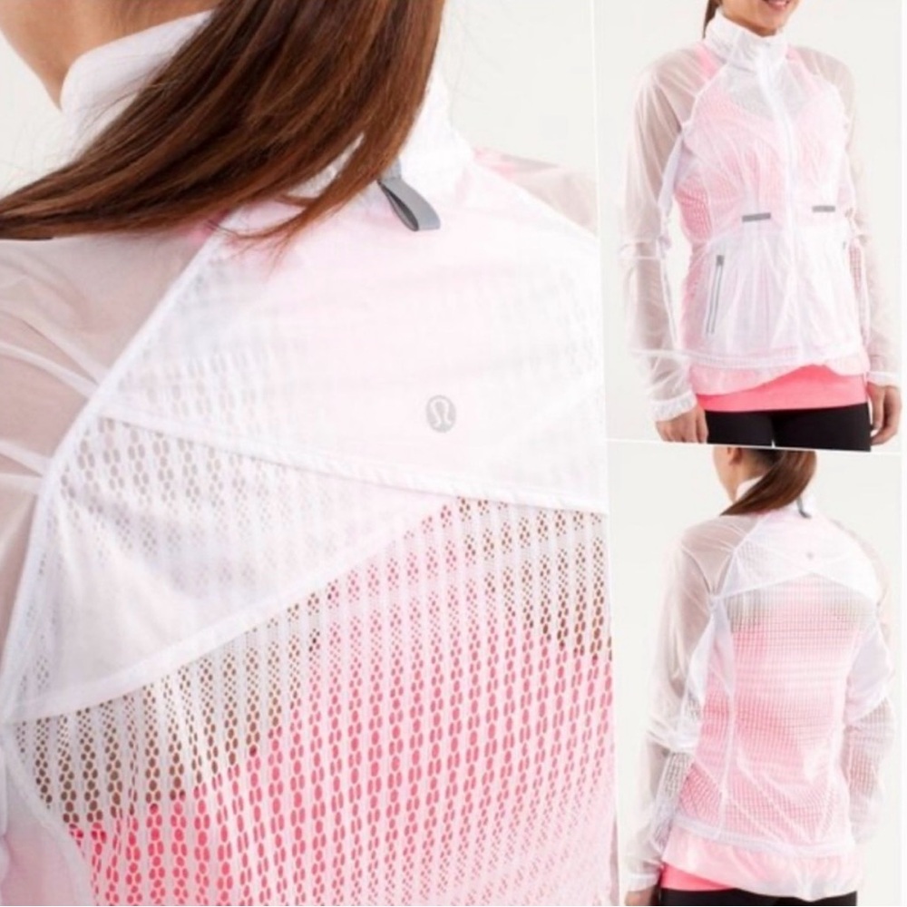 Lululemon Lightweight Wind/ Rain Jacket Sheer Mes… - image 1